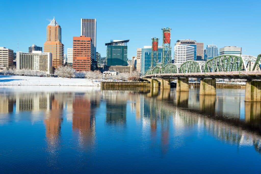 Downtown Portland Reflection