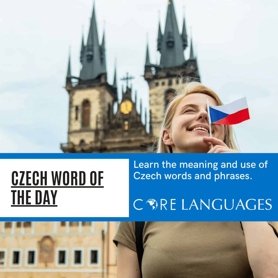 Czech Word of the Day Instagram Post